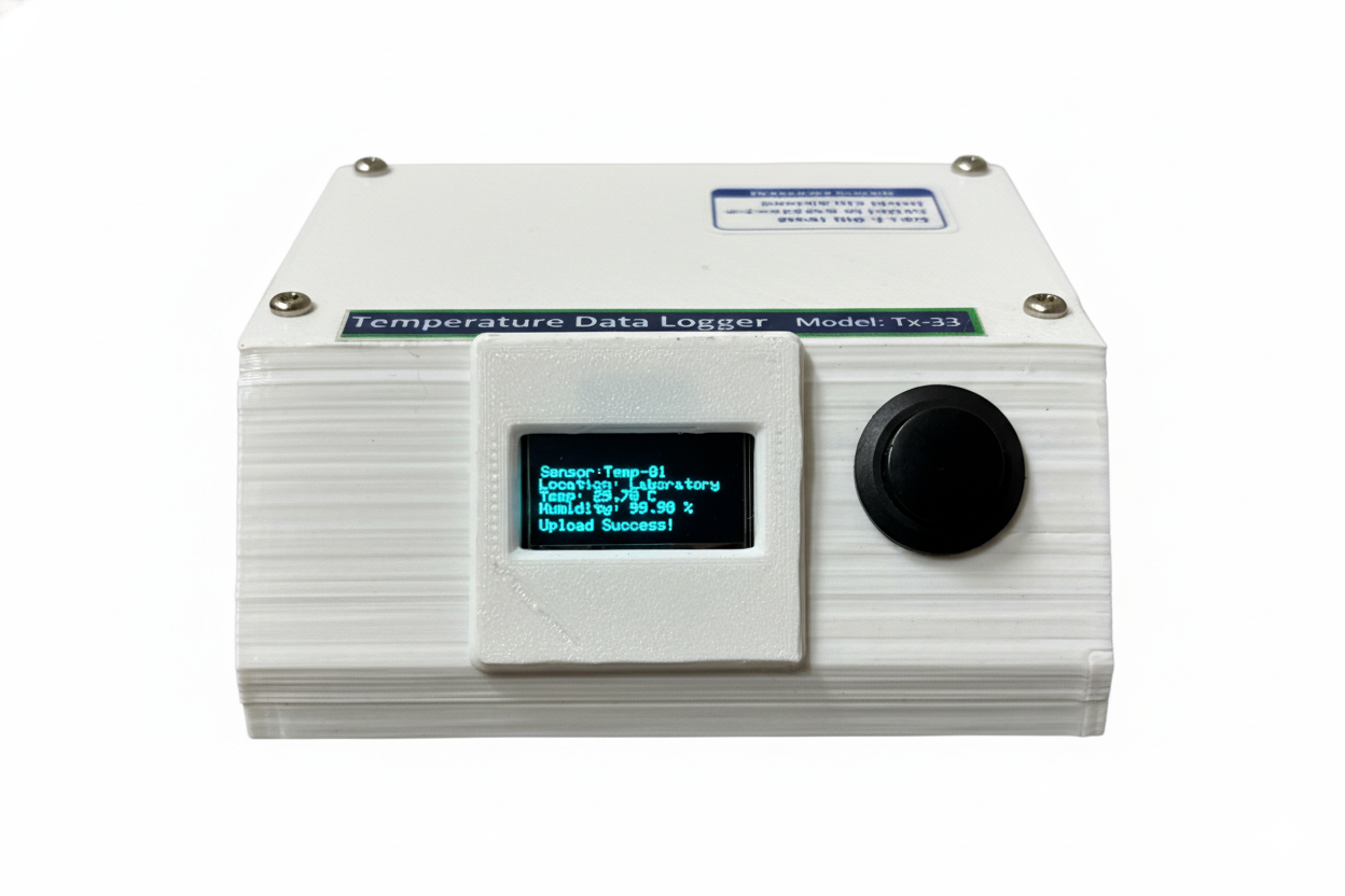 IoT Temperature and Humidity Data Logger with real-time monitoring display Industrial temperature and humidity data logger dashboard interface Wireless temperature and humidity sensor with cloud data storage Real-time temperature and humidity monitoring system for laboratories Digital temperature humidity data logger with OLED display Pharma-grade temperature and humidity monitoring device Web-based temperature and humidity data logging system graph view Smart IoT temperature humidity sensor for cold storage monitoring Environmental monitoring system for temperature and humidity control Temperature and humidity data logger with online reporting and alerts